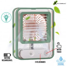 Ventilador Umidificador Portátil LED XC-MV-02-O X-Cell - Verde